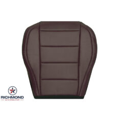 2015-2017 Ford Mustang V6 V8 Replacement Leather Seat Cover: Driver Side Bottom, 2-Tone Black & Brown Perforated