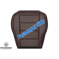 2015-2017 Ford Mustang V6 V8 Replacement Leather Seat Cover: Passenger Side Bottom, 2-Tone Black & Brown Perforated