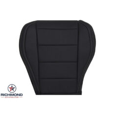 2015-2023 Ford Mustang V6 V8 Replacement Leather Seat Cover: Driver Side Bottom, Black Perforated