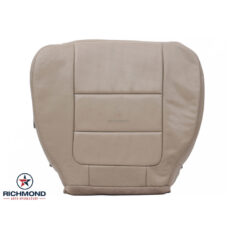 2001-2003 Ford F-250 Lariat Quad-Cab (X-Cab) Replacement Leather Seat Cover: Driver Side Bottom, Tan Perforated