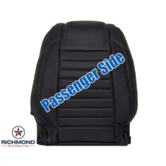 2010-2014 Ford Mustang V6 V8 Replacement Leather Seat Cover: Passenger Side Lean Back, Black Perforated