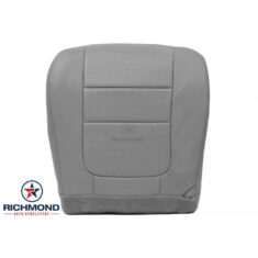 2001 Ford F-250 Lariat Crew-Cab Replacement Leather Seat Cover: Driver Side Bottom, Gray Perforated