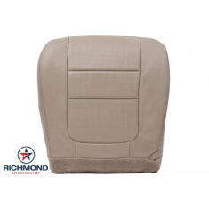 2001 Ford F-250 Lariat Crew-Cab Replacement Leather Seat Cover: Driver Side Bottom, Tan Perforated