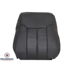 2011-2016 Ford F-250 Lariat Replacement Leather Seat Cover: Driver Side Lean Back, Black Perforated