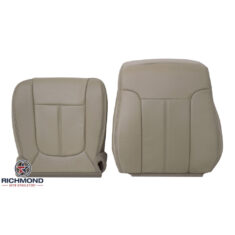 2011-2016 Ford F-250 Lariat Replacement Leather Seat Covers: Driver Side Complete, Tan Perforated