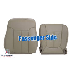 2011-2016 Ford F-250 Lariat Replacement Leather Seat Covers: Passenger Side Complete, Tan Perforated