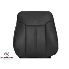 2013-2016 Ford F-250 Platinum Edition Replacement Leather Seat Cover: Driver Side Lean Back, Black Perforated