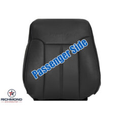 2013-2016 Ford F-350 Platinum Edition Replacement Leather Seat Cover: Passenger Side Lean Back, Black Perforated
