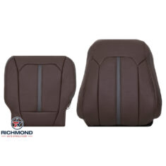 2017 Ford F-250 Platinum Edition Replacement Leather Seat Covers: Driver Side Complete, Brunello Brown