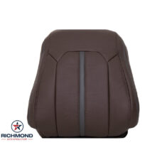2017 Ford F-250 Platinum Edition Replacement Leather Seat Cover: Driver Side Lean Back, Brunello Brown