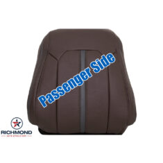 2017 Ford F-250 Platinum Edition Replacement Leather Seat Cover: Passenger Side Lean Back, Brunello Brown