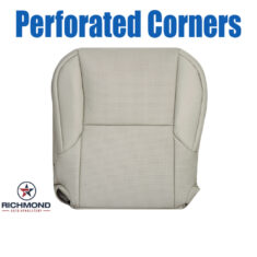 2014-2021 Lexus GX460 Replacement Perforated Leather Seat Cover: Driver Side Bottom, Off White (Style: Perforated Corners)