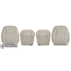 2010-2013 Lexus GX460 Replacement Perforated Leather Seat Cover: Driver & Passenger Complete, Off White Perforated