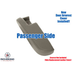 2006-2008 Honda Ridgeline Replacement Genuine Leather Armrest Cover, Passenger Side Door, Tan