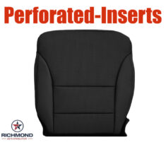 2012-2016 Honda CR-V Replacement Perforated Leather Seat Cover: Driver Side Bottom, Black Perforated