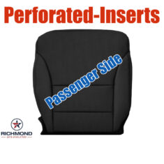 2012-2016 Honda CR-V Replacement Perforated Leather Seat Cover: Passenger Side Bottom, Black Perforated