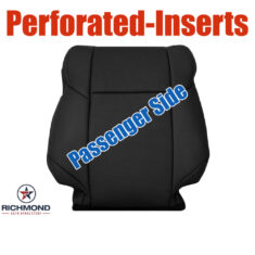 2012-2016 Honda CR-V Replacement Perforated Leather Seat Cover: Passenger Side Lean Back, Black Perforated