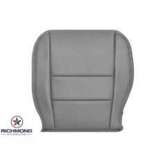 2009-2014 Honda Ridgeline Replacement Leather Seat Cover: Driver Side Bottom, Gray Perforated