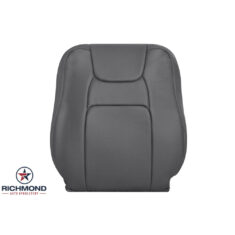 2006-2008 Honda Ridgeline Replacement Leather Seat Cover: Driver Side Lean Back, Dark Gray Perforated