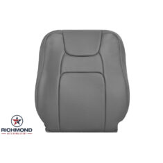 2009-2014 Honda Ridgeline Replacement Leather Seat Cover: Driver Side Lean Back, Gray Perforated