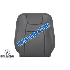 2006-2008 Honda Ridgeline Replacement Leather Seat Cover: Passenger Side Lean Back, Dark Gray Perforated