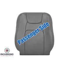 2009-2014 Honda Ridgeline Replacement Leather Seat Cover: Passenger Side Lean Back, Gray Perforated