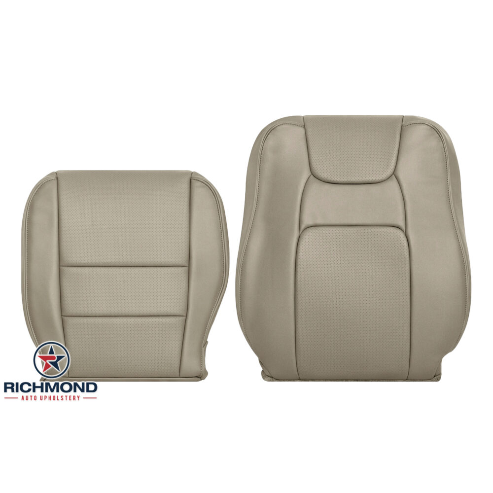 2009-2014 Honda Ridgeline Replacement Leather Seat Covers: Driver Side  Complete, Tan Perforated