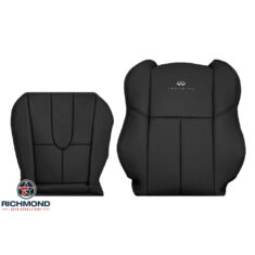 2003-2007 Infiniti G35 Coupe 2-Door Replacement Leather Seat Covers: Driver Side Complete, Black Perforated