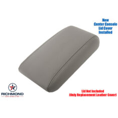 2011-2020 Dodge Durango Replacement Leather Center Console Lid Cover, Gray