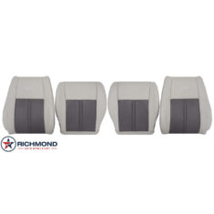 2005-2007 Jeep Grand Cherokee Limited Replacement Leather Seat Covers: Driver & Passenger Complete, 2-Tone Tan Perforated