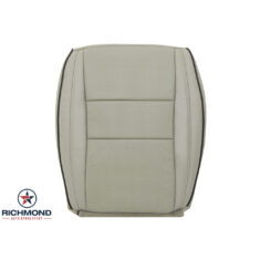 2011-2021 Jeep Grand Cherokee Overland Replacement Perforated Leather Seat Cover: Driver Side Bottom, Tan w/Black Piping