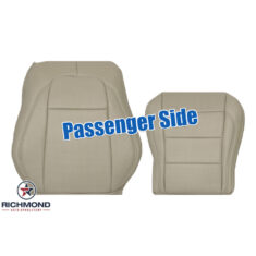 2011-2015 Jaguar XK XK-R Replacement Leather Seat Covers: Passenger Side Complete, Tan Perforated