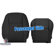 2014-2021 Lexus GX460 Replacement Perforated Leather Seat Covers: Passenger Side Complete, Black Perforated