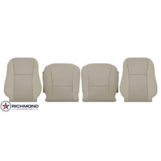 2007-2012 Lexus LS600 Replacement Leather Seat Covers: Driver & Passenger Complete, Cashmere Tan Perforated