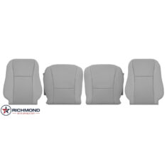 2007-2012 Lexus LS600 Replacement Leather Seat Covers: Driver & Passenger Complete, Gray Perforated