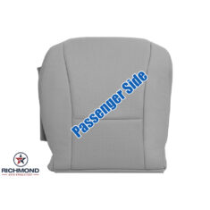 2007-2012 Lexus LS600 Replacement Leather Seat Cover: Passenger Side Bottom, Gray Perforated