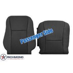 2007-2012 Lexus LS600 Replacement Leather Seat Covers: Passenger Side Complete, Black Perforated