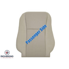 2007-2012 Lexus LS600 Replacement Leather Seat Cover: Passenger Side Lean Back, Cashmere Tan Perforated