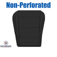2022-2025 GMC Sierra 1500 SLT Replacement Leather Seat Cover: Driver Side Bottom, Black Non-Perforated