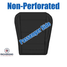 2022-2025 GMC Sierra 1500 SLT Replacement Leather Seat Cover: Passenger Side Bottom, Black Non-Perforated