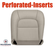 1995-2000 Lexus LS400 Replacement Leather Seat Cover: Driver Side Bottom, Tan Perforated