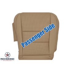 2014-2020 Lexus IS200t IS250 IS300 IS350 4-Door Sedan Replacement Leather Seat Cover: Passenger Side Bottom, Flaxen Tan Perforated