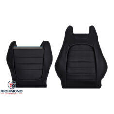 2016-2023 Mercedes-Benz C250 C300 2-Door Coupe Replacement Leather Seat Covers: Driver Side Complete, Black Perforated