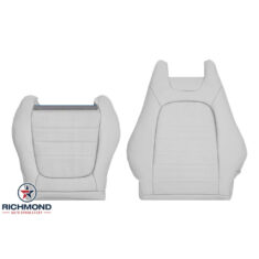 2016-2023 Mercedes-Benz C250 C300 2-Door Coupe Replacement Leather Seat Covers: Driver Side Complete, Gray Perforated