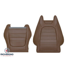 2016-2023 Mercedes-Benz C250 C300 2-Door Coupe Replacement Leather Seat Covers: Driver Side Complete, Saddle Brown Perforated