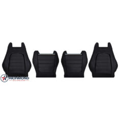 2016-2023 Mercedes-Benz C250 C300 2-Door Coupe Replacement Leather Seat Covers: Driver & Passenger Complete, Black Perforated