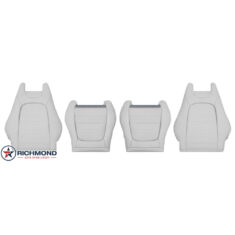 2016-2023 Mercedes-Benz C250 C300 2-Door Coupe Replacement Leather Seat Covers: Driver & Passenger Complete, Gray Perforated