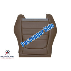 2016-2023 Mercedes-Benz C250 C300 2-Door Coupe Replacement Leather Seat Cover: Passenger Side Bottom, Saddle Brown Perforated