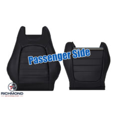 2016-2023 Mercedes-Benz C250 C300 2-Door Coupe Replacement Leather Seat Covers: Passenger Side Complete, Black Perforated