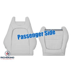 2016-2023 Mercedes-Benz C250 C300 2-Door Coupe Replacement Leather Seat Covers: Passenger Side Complete, Gray Perforated